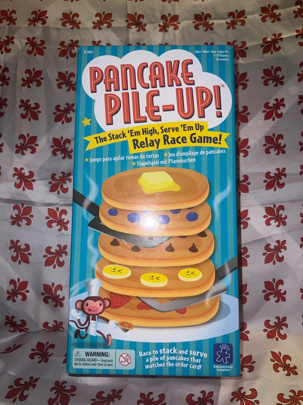 Pancake Pile-Up! Relay Race Game - Blue